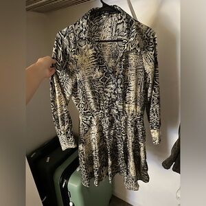 Animal print dress from Zara, the best quality